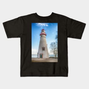 Marblehead Light House Lake Erie Kids T-Shirt